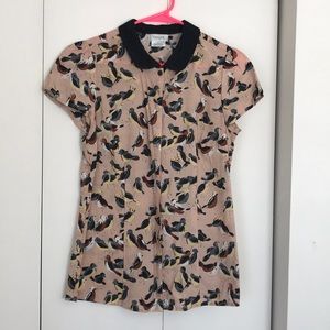 VanHeusen Blouse with Peter Pan Collar